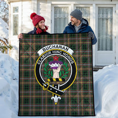 Buchanan Hunting Tartan Crest Quilt