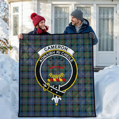 Cameron of Erracht Ancient Tartan Crest Quilt