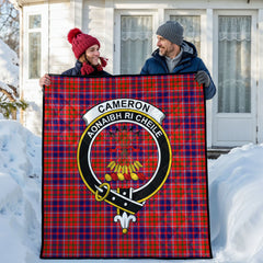 Cameron of Lochiel Modern Tartan Crest Quilt