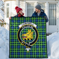 Campbell of Breadalbane Ancient Tartan Crest Quilt