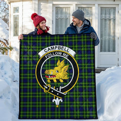 Campbell of Breadalbane Modern Tartan Crest Quilt