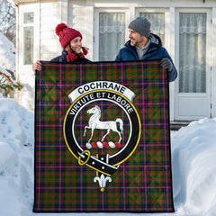 Cochrane Modern Tartan Crest Quilt