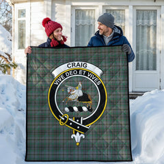 Craig Tartan Crest Quilt