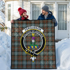 Fergusson Weathered Tartan Crest Quilt