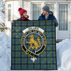 Gillies Ancient Tartan Crest Quilt