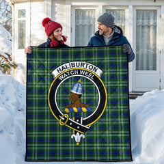 Haliburton Tartan Crest Quilt