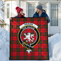 Heron Tartan Crest Quilt