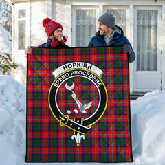 Hopkirk Tartan Crest Quilt