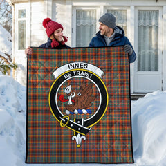 Innes Ancient Tartan Crest Quilt