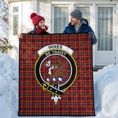 Innes Modern Tartan Crest Quilt