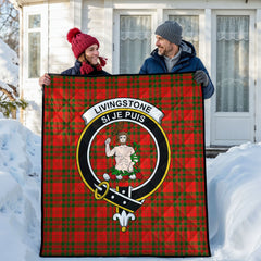 Livingstone Tartan Crest Quilt