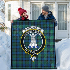 MacCallum Ancient Tartan Crest Quilt