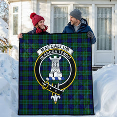 MacCallum Modern Tartan Crest Quilt
