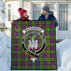 MacDonald (Clan Ranald) Tartan Crest Quilt