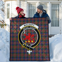 MacDuff Hunting Modern Tartan Crest Quilt