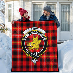MacIver Modern Tartan Crest Quilt