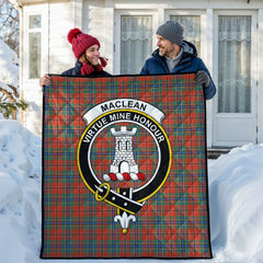 MacLean of Duart Ancient Tartan Crest Quilt