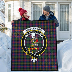 MacLennan Modern Tartan Crest Quilt