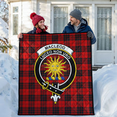 MacLeod of Raasay Tartan Crest Quilt