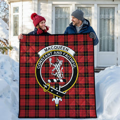 MacQueen Modern Tartan Crest Quilt
