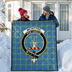 McIntyre Hunting Ancient Tartan Crest Quilt