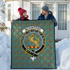 McKintosh Hunting Ancient Tartan Crest Quilt