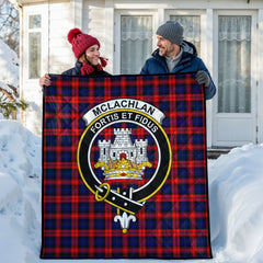 McLachlan Modern Tartan Crest Quilt