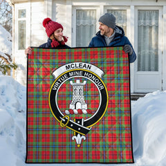McLean of Duart Modern Tartan Crest Quilt