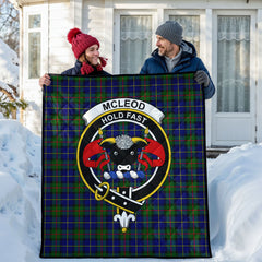 McLeod of Harris Modern Tartan Crest Quilt