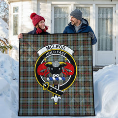 McLeod of Harris Weathered Tartan Crest Quilt
