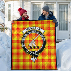 McMillan Clan Tartan Crest Quilt