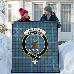 McPhail Hunting Ancient Tartan Crest Quilt