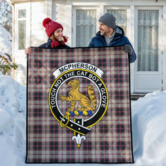 McPherson Hunting Ancient Tartan Crest Quilt