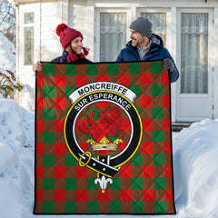 Moncreiffe (or Moncreiff) Tartan Crest Quilt