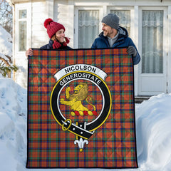 Nicolson Ancient Tartan Crest Quilt