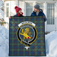 Nicolson Hunting Ancient Tartan Crest Quilt