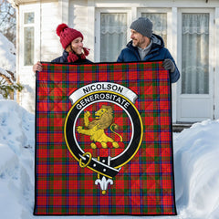 Nicolson Modern Tartan Crest Quilt