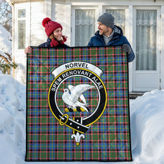 Norvel (or Norvill) Tartan Crest Quilt