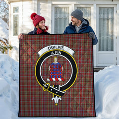 Ogilvie Tartan Crest Quilt