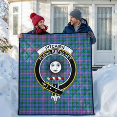 Pitcairn Hunting Tartan Crest Quilt