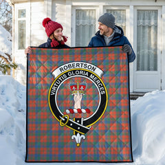 Robertson Ancient Tartan Crest Quilt