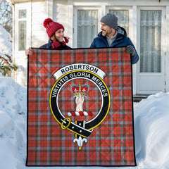 Robertson Weathered Tartan Crest Quilt