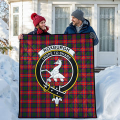 Roxburgh District Tartan Crest Quilt