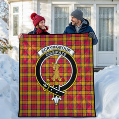 Scrymgeour Tartan Crest Quilt