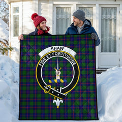 Shaw Modern Tartan Crest Quilt