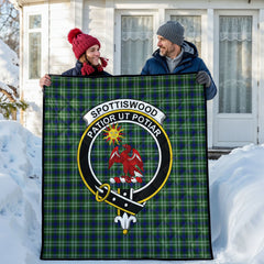 Spottiswood Tartan Crest Quilt