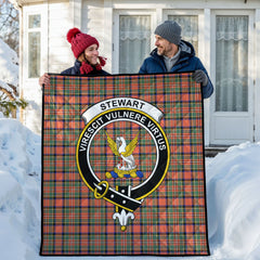 Stewart Royal Ancient Tartan Crest Quilt