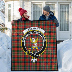 Stewart Royal Modern Tartan Crest Quilt