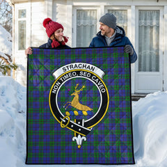 Strachan Tartan Crest Quilt
