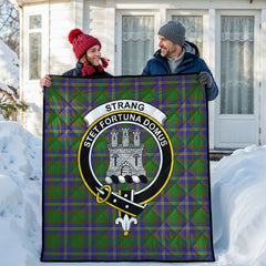 Strang (or Strange) Tartan Crest Quilt